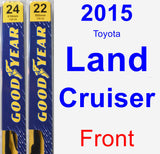 Front Wiper Blade Pack for 2015 Toyota Land Cruiser - Premium