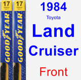 Front Wiper Blade Pack for 1984 Toyota Land Cruiser - Premium