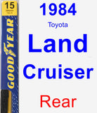 Rear Wiper Blade for 1984 Toyota Land Cruiser - Premium