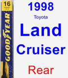 Rear Wiper Blade for 1998 Toyota Land Cruiser - Premium