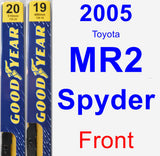 Front Wiper Blade Pack for 2005 Toyota MR2 Spyder - Premium