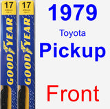 Front Wiper Blade Pack for 1979 Toyota Pickup - Premium