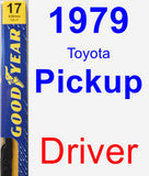 Driver Wiper Blade for 1979 Toyota Pickup - Premium