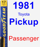 Passenger Wiper Blade for 1981 Toyota Pickup - Premium