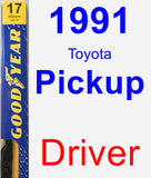 Driver Wiper Blade for 1991 Toyota Pickup - Premium