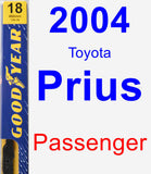 Passenger Wiper Blade for 2004 Toyota Prius - Premium