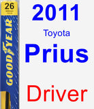 Driver Wiper Blade for 2011 Toyota Prius - Premium