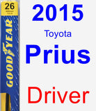 Driver Wiper Blade for 2015 Toyota Prius - Premium