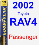 Passenger Wiper Blade for 2002 Toyota RAV4 - Premium