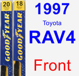 Front Wiper Blade Pack for 1997 Toyota RAV4 - Premium