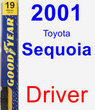 Driver Wiper Blade for 2001 Toyota Sequoia - Premium