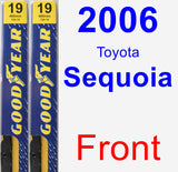 Front Wiper Blade Pack for 2006 Toyota Sequoia - Premium