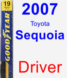 Driver Wiper Blade for 2007 Toyota Sequoia - Premium