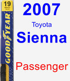 Passenger Wiper Blade for 2007 Toyota Sienna - Premium