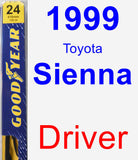 Driver Wiper Blade for 1999 Toyota Sienna - Premium