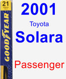 Passenger Wiper Blade for 2001 Toyota Solara - Premium