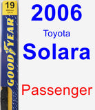 Passenger Wiper Blade for 2006 Toyota Solara - Premium