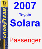 Passenger Wiper Blade for 2007 Toyota Solara - Premium