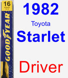 Driver Wiper Blade for 1982 Toyota Starlet - Premium