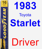 Driver Wiper Blade for 1983 Toyota Starlet - Premium