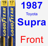 Front Wiper Blade Pack for 1987 Toyota Supra - Premium