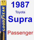 Passenger Wiper Blade for 1987 Toyota Supra - Premium