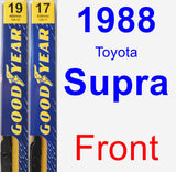 Front Wiper Blade Pack for 1988 Toyota Supra - Premium