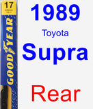 Rear Wiper Blade for 1989 Toyota Supra - Premium