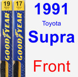 Front Wiper Blade Pack for 1991 Toyota Supra - Premium