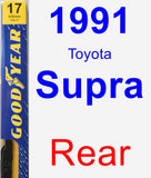 Rear Wiper Blade for 1991 Toyota Supra - Premium