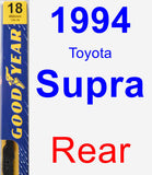 Rear Wiper Blade for 1994 Toyota Supra - Premium