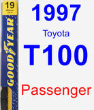 Passenger Wiper Blade for 1997 Toyota T100 - Premium