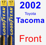 Front Wiper Blade Pack for 2002 Toyota Tacoma - Premium