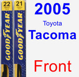 Front Wiper Blade Pack for 2005 Toyota Tacoma - Premium