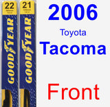 Front Wiper Blade Pack for 2006 Toyota Tacoma - Premium