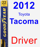 Driver Wiper Blade for 2012 Toyota Tacoma - Premium