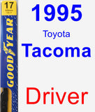 Driver Wiper Blade for 1995 Toyota Tacoma - Premium