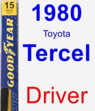 Driver Wiper Blade for 1980 Toyota Tercel - Premium