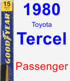 Passenger Wiper Blade for 1980 Toyota Tercel - Premium