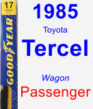 Passenger Wiper Blade for 1985 Toyota Tercel - Premium