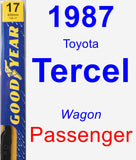 Passenger Wiper Blade for 1987 Toyota Tercel - Premium