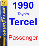 Passenger Wiper Blade for 1990 Toyota Tercel - Premium