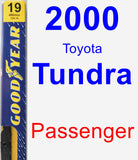 Passenger Wiper Blade for 2000 Toyota Tundra - Premium