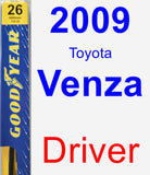 Driver Wiper Blade for 2009 Toyota Venza - Premium