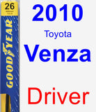 Driver Wiper Blade for 2010 Toyota Venza - Premium