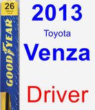 Driver Wiper Blade for 2013 Toyota Venza - Premium
