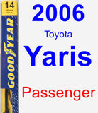 Passenger Wiper Blade for 2006 Toyota Yaris - Premium