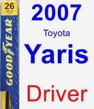 Driver Wiper Blade for 2007 Toyota Yaris - Premium