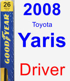 Driver Wiper Blade for 2008 Toyota Yaris - Premium