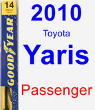 Passenger Wiper Blade for 2010 Toyota Yaris - Premium